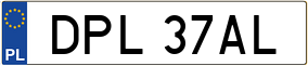 Trailer License Plate